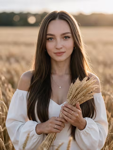 Золото полей на закате